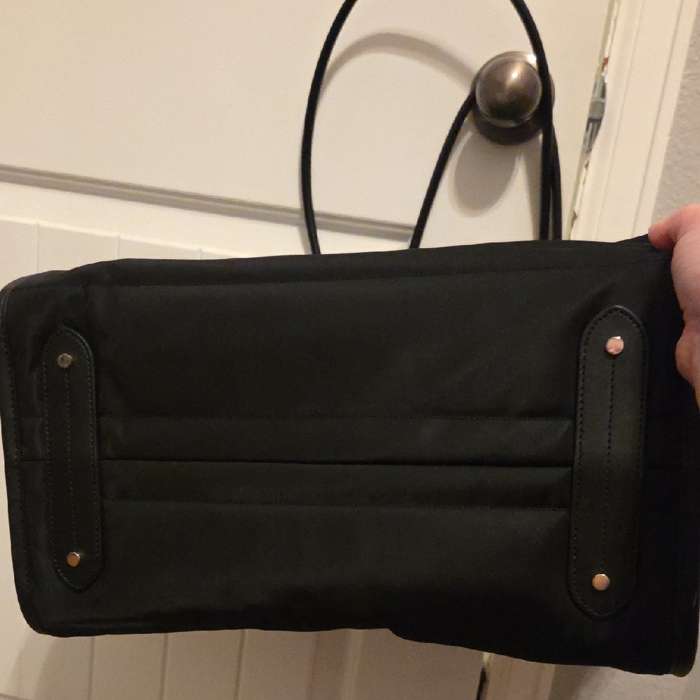 kate spade black quilted nylon tote with logo - Picture 10 of 15